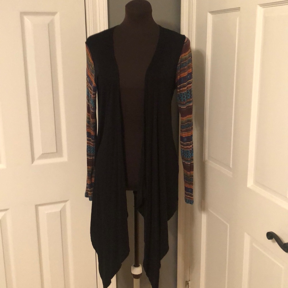 Shrug with Aztec Design sleeves